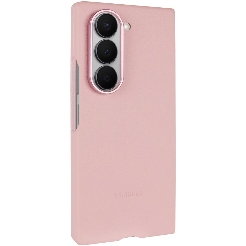 Шкіряний чохол Leather Case Premium на Samsung Galaxy Z Fold6 – Pink. Фото 2 з 6