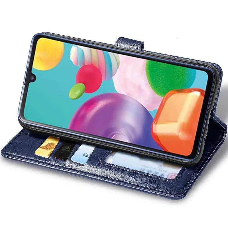 Чохол-книжка GETMAN Gallant  на Xiaomi Redmi 9 – Синій. Фото 3 з 4