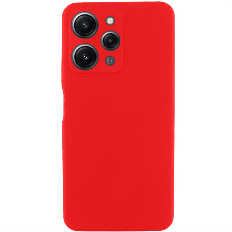 Чохол Silicone Case Lakshmi Premium з закритою камерою на Xiaomi Redmi 12 – Червоний / Red. Фото 2 з 5