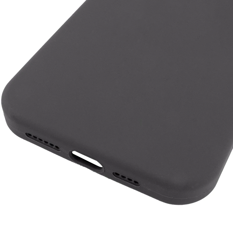 Чохол з закритим низом Silicone Case на Apple iPhone 13 Pro (6.1") – Сірий / Dark Gray. Фото 12 з 13