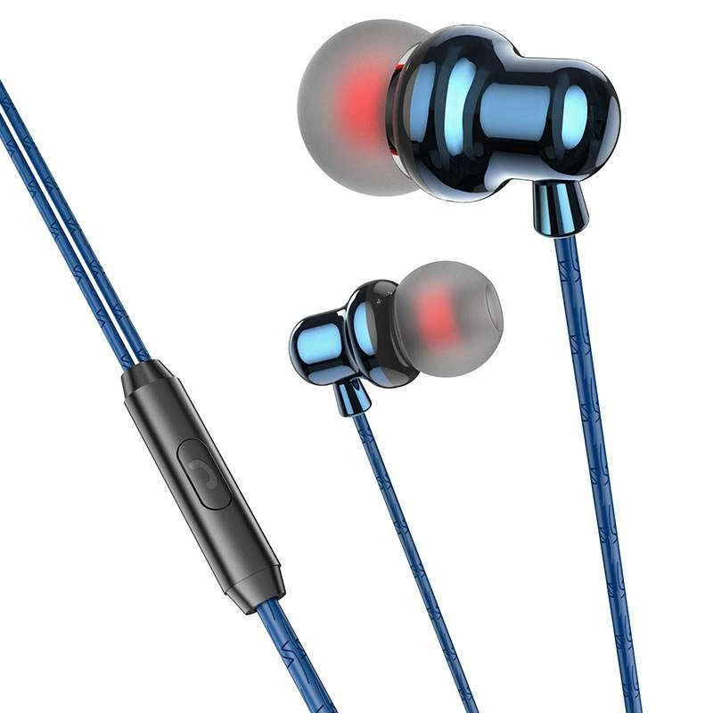 

Наушники Borofone BM65 Sole wire-controlled (Ice sea blue)