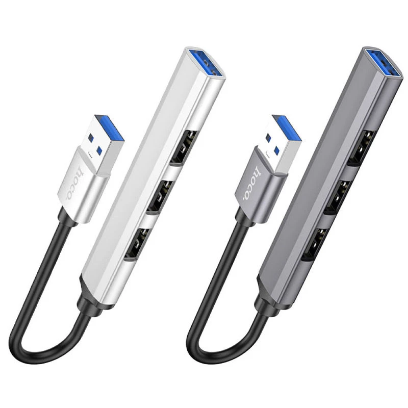 Перехідник Hoco HB26 4in1 (USB to USB3.0+USB2.0*3) фото 1 з 2