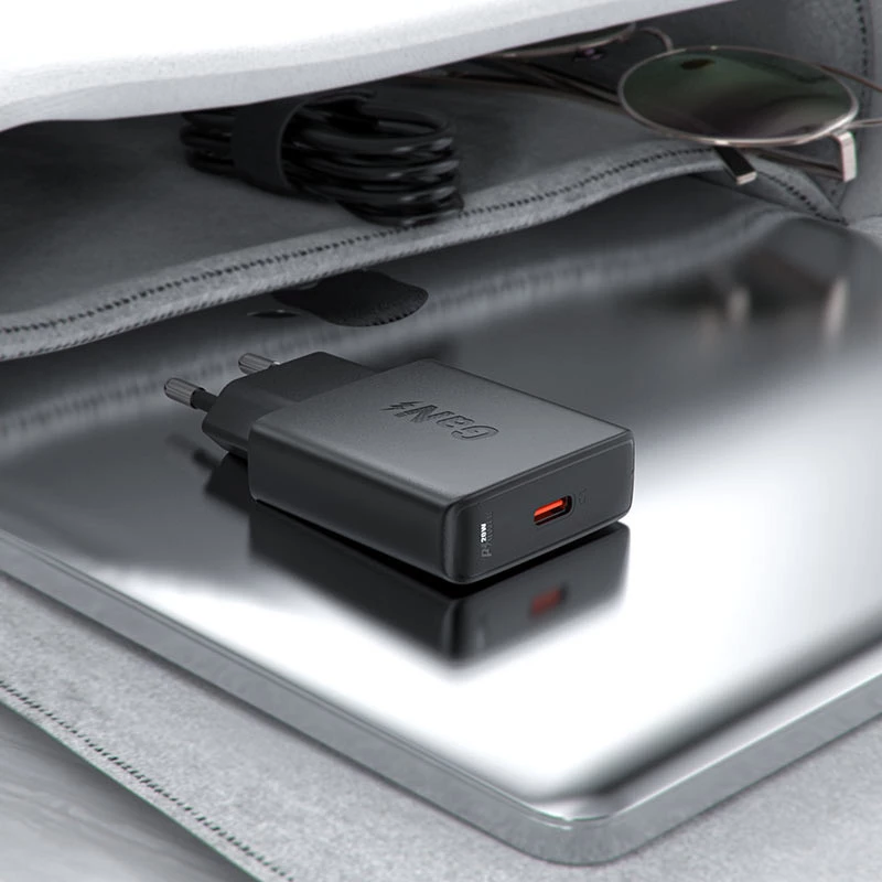 СЗУ Acefast A65 PD20W GaN (USB-C) – Black. Фото 7 из 7