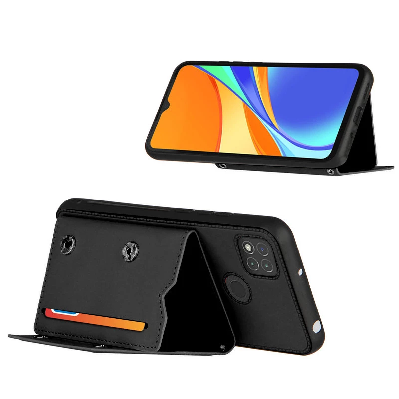 Чохол Frontalka з відсіком для карток на Xiaomi Redmi 9C – Black. Фото 3 з 3