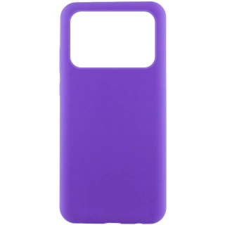 Чехол Silicone Case Lakshmi Premium на Xiaomi Poco X6 Pro — Фиолетовый / Amethyst