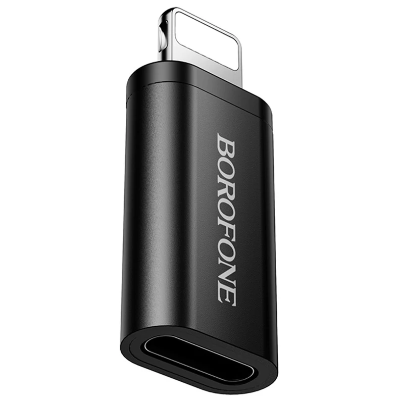 Перехідник Borofone BV26A Lightning Male to Type-C Female USB2.0 – Black. Фото 1 з 6