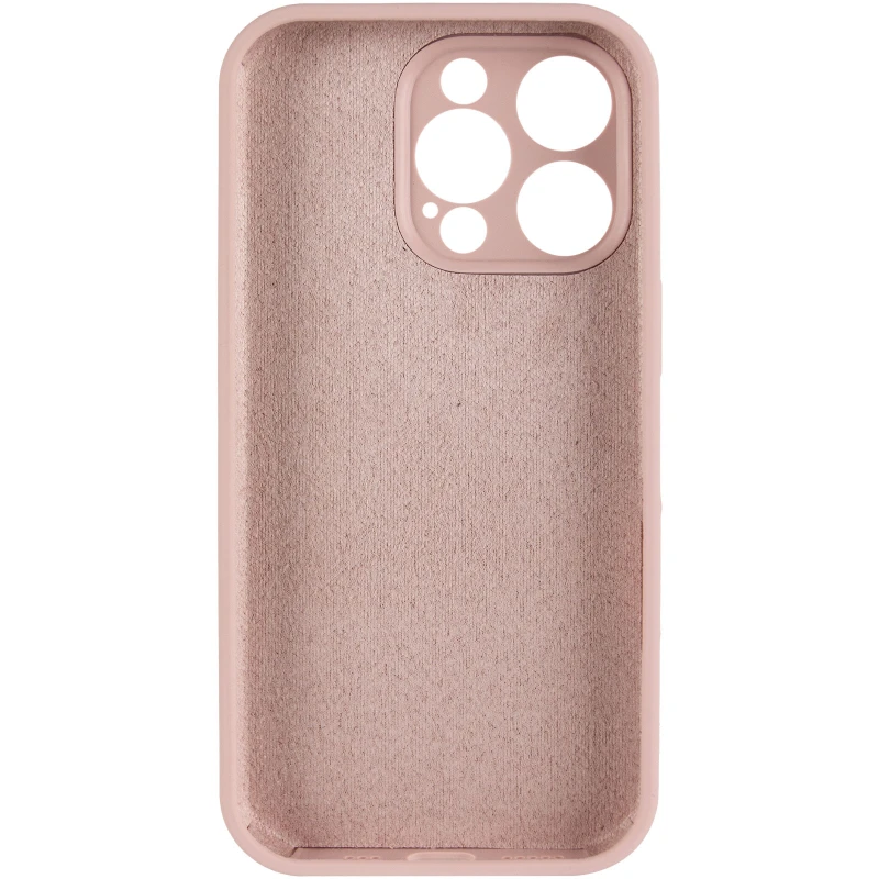 Чехол Silicone Case с защитой камеры для Apple iPhone 16 Pro Max – Розовый / Pink Sand. Фото 4 из 6