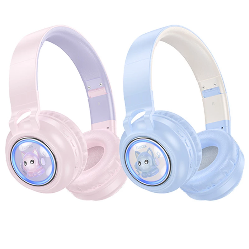 Накладные беспроводные наушники Hoco W50 Cute fun фото 1 из 2