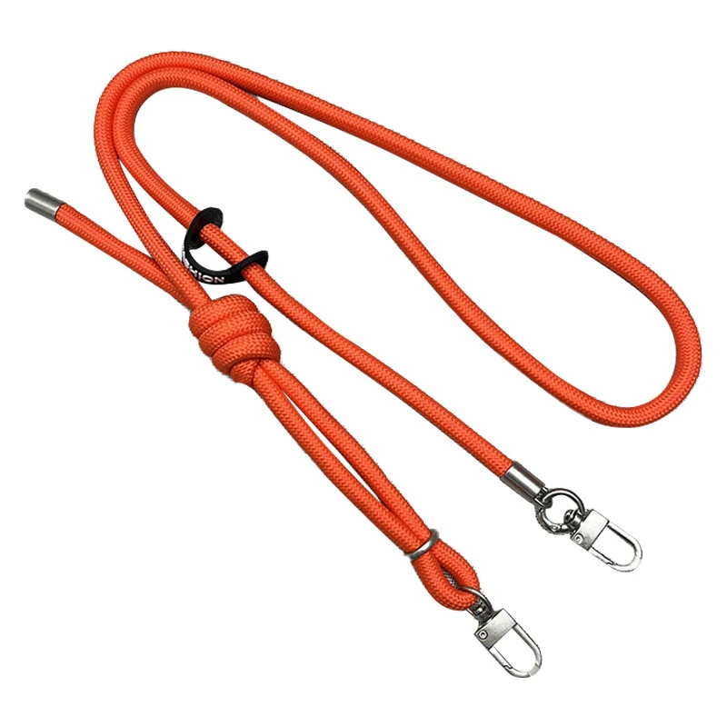 Шнурок с двумя креплениями (8мм) 150см – Neon Orange. Фото 2 из 3