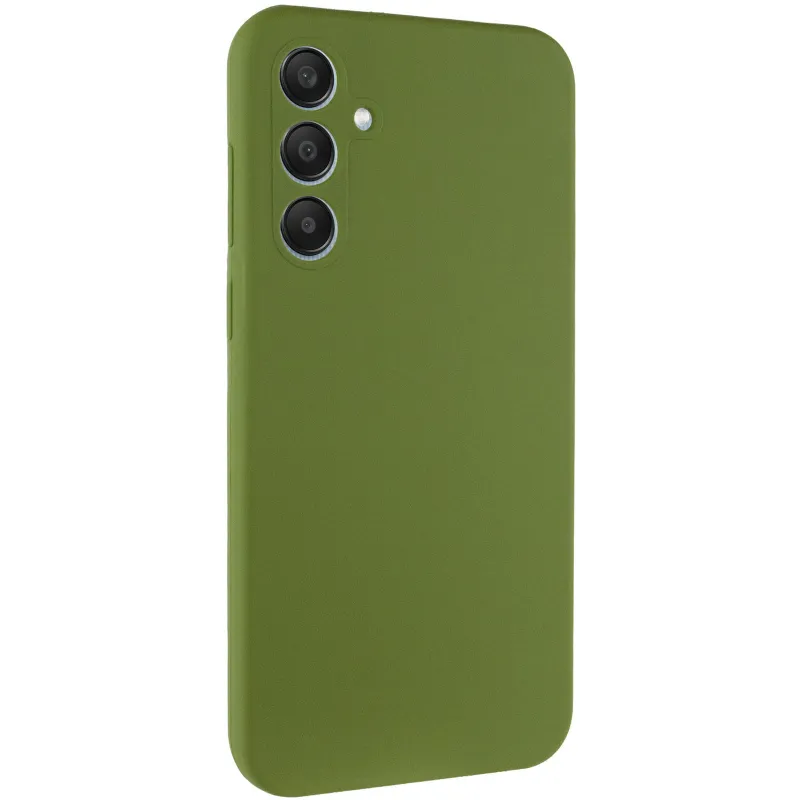 Чохол Silicone Cover Ummi Lakshmi Full Camera (AA) для Samsung Galaxy S24+ – Зелений / Dark green. Фото 1 з 2