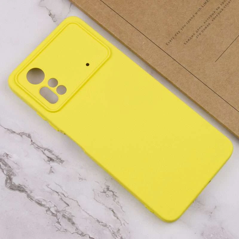 Чохол Silicone Case Lakshmi з закритою камерою на Xiaomi Poco X4 Pro 5G – Жовтий / Flash. Фото 6 з 6