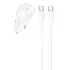 АЗП Borofone BZ34A Cloud PD20W (1USB-C) + кабель Type-C to Type-C – White. Фото 1 з 4