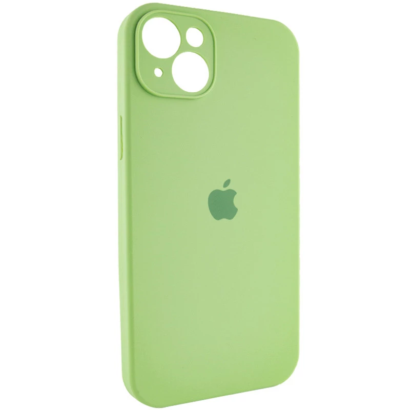 Чехол Silicone Case с защитой камеры для Apple iPhone 15 (6.1") – Мятный / Mint. Фото 2 из 5