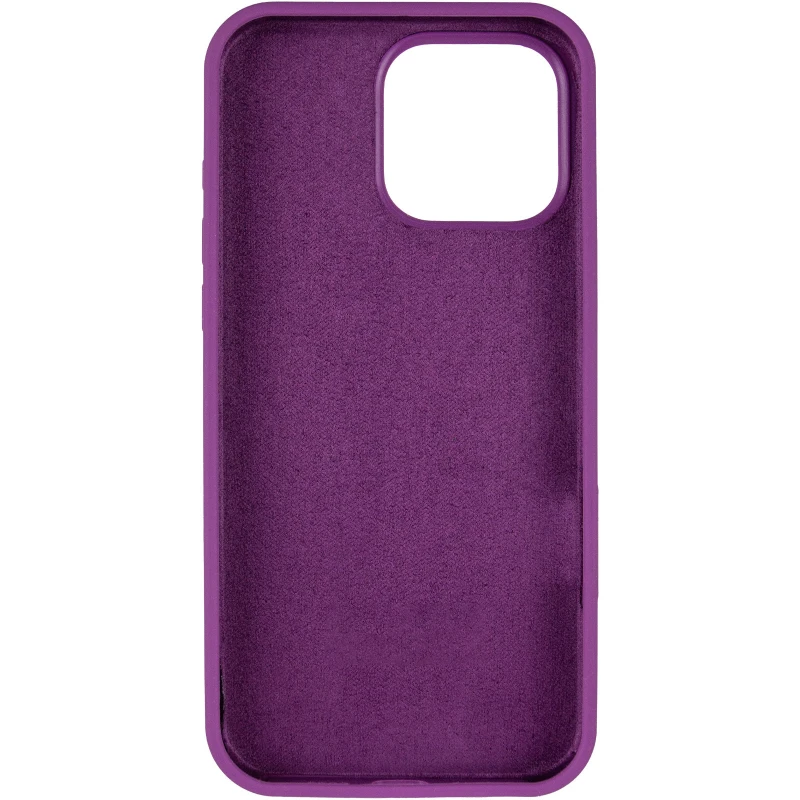 Чохол з закритим низом Silicone Case на Apple iPhone 16 Pro – Фіолетовий / Grape. Фото 5 з 7