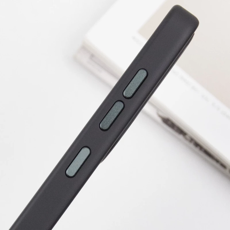 TPU чохол Bonbon з металевими кнопками на Samsung Galaxy S24+ – Чорний / Black. Фото 10 з 11