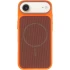 Чехол TPU TechWoven Hybrid with MagSafe для Apple iPhone 17 Air (6.5") – Orange / Brown. Фото 3 из 7
