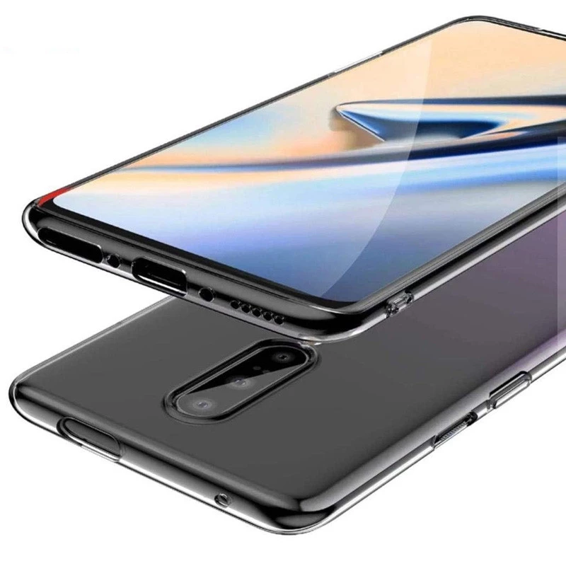 Ультратонкий силиконовый чехол 1 мм для OnePlus 7 Pro – Бесцветный (прозрачный). Фото 4 из 5