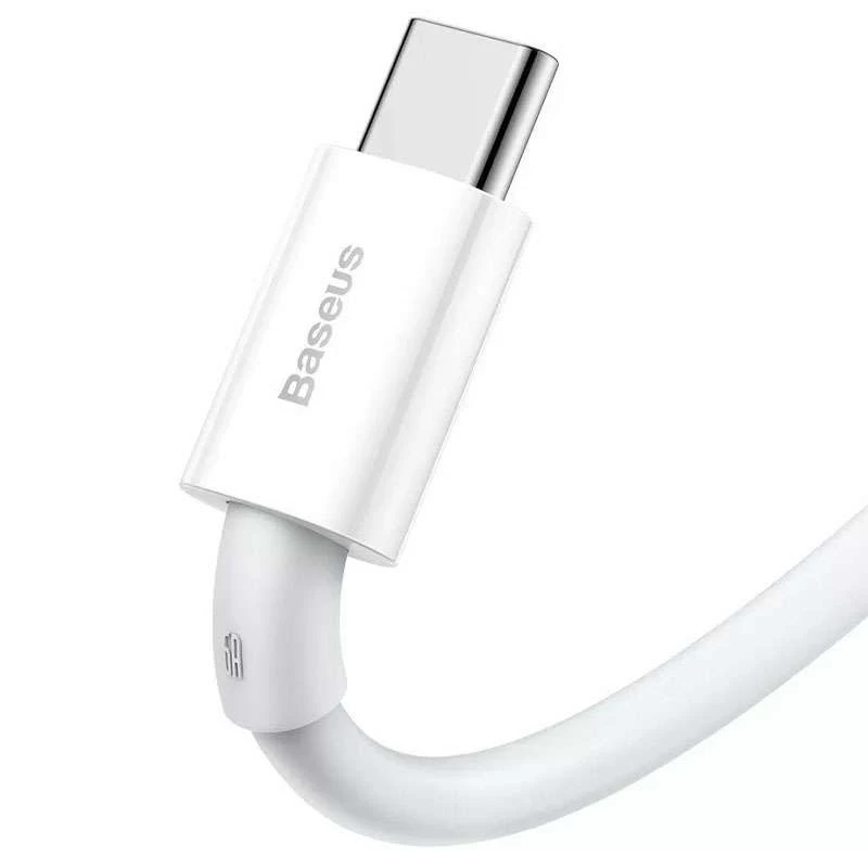 Дата кабель Baseus Superior Series Fast Charging USB to Type-C PD 66W (2m) – Білий. Фото 2 з 4