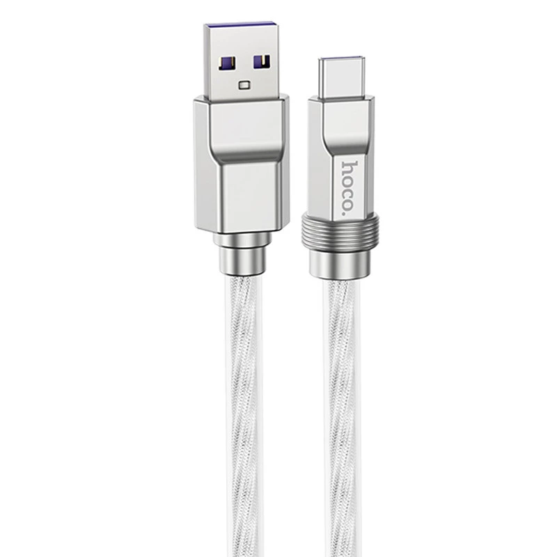 

Дата кабель Hoco U113 Solid 100W USB to Type-C (1m) (silver)