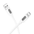 Дата кабель Borofone BX114 Structure USB to MicroUSB 2.4A (1m) – White. Фото 2 з 5