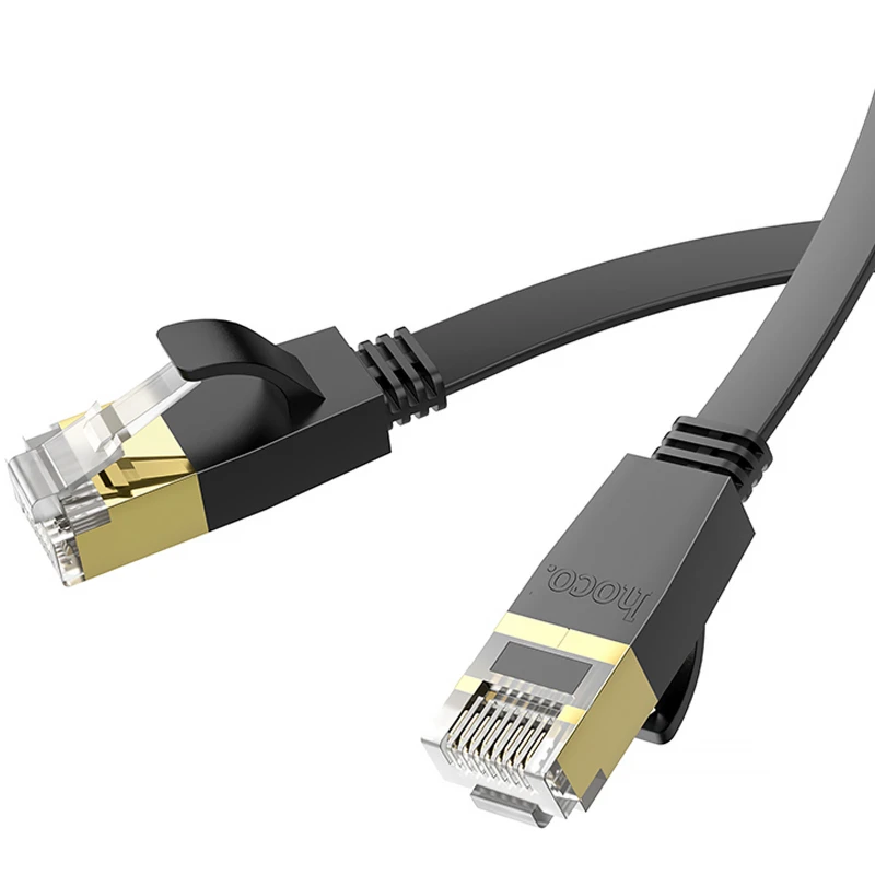 Дата кабель Hoco US07 Level Pro copper gigabit ethernet (1m) – Black. Фото 3 из 5