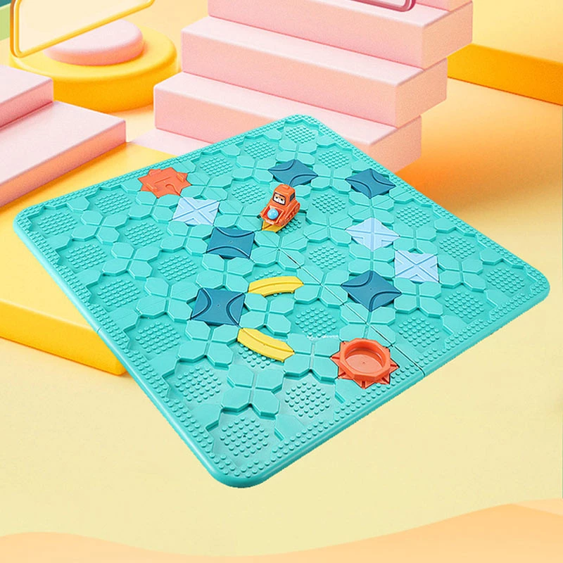 Настільна інтерактивна гра Ummi BS805 Logical Road Builder – Green. Фото 3 з 6