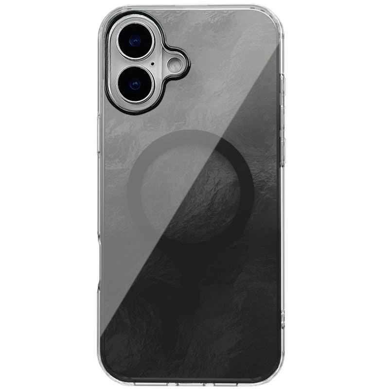 Силіконовий чохол Shiny Mountain (MagFit) для Apple iPhone 16 – Black. Фото 1 з 2