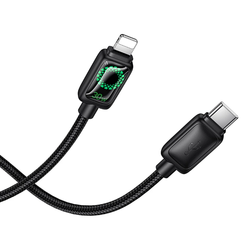 Дата кабель Hoco U146 Mundo Type-C to Lightning 30W (1.2m) – Black. Фото 5 из 6