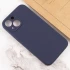 Чехол с закрытым низом Silicone Case для Apple iPhone 16 Plus – Темно-синий / Midnight blue. Фото 5 из 6