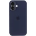 Чехол Silicone Case с защитой камеры для Apple iPhone 16 – Темно-синий / Midnight blue. Фото 5 из 7