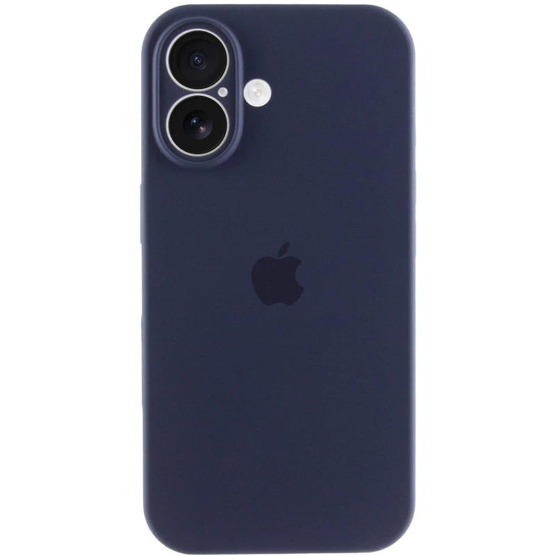 Чохол Silicone Case з захистом камери на Apple iPhone 17 (6.3") – Темно-синій / Midnight blue. Фото 2 з 3
