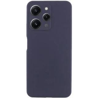 Чехол Silicone Case Lakshmi Premium з закритою камерою на Xiaomi Redmi 12 — Темно-синий / Midnight blue