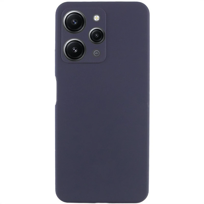 Чохол Silicone Case Lakshmi Premium з закритою камерою на Xiaomi Redmi 12 – Темно-синій / Midnight blue. Фото 2 з 5
