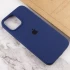 Чехол Silicone Case с закрытым низом для Apple iPhone 16 Pro – Синий / Deep navy. Фото 9 из 10