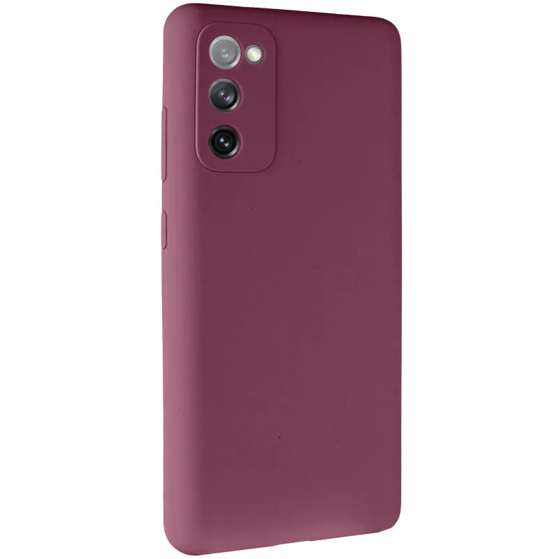 Чохол Silicone Case Lakshmi Premium із закритою камерою для Samsung Galaxy S20 FE – Бордовий / Plum. Фото 2 з 6