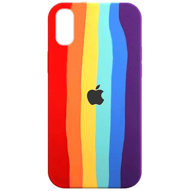 

Чохол Silicone Case Райдуга на Apple iPhone X (5.8") (Червоний / Фіолетовий)