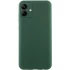 Кольоровий силіконовий чохол GETMAN із закритою камерою для Samsung Galaxy A06 – Зелений / Dark green. Фото 1 з 10
