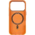 Чехол TPU+PC KVZV Triangular Pattern with Magnetic Fit для Apple iPhone 17 Pro (6.3") – Orange. Фото 5 из 7