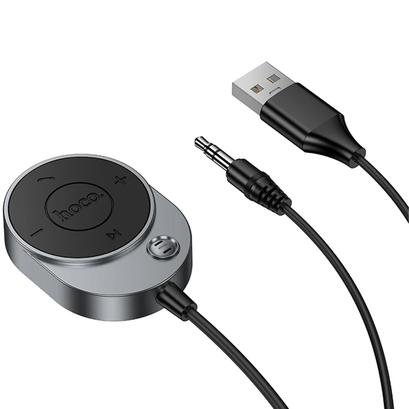 Bluetooth аудіо ресивер Hoco E150 Path AUX BT5.4 – Metal gray. Фото 2 з 6
