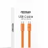 Дата кабель Amaya 317CC Type-C to Type-C 100W (1.2m) – Orange. Фото 2 из 2