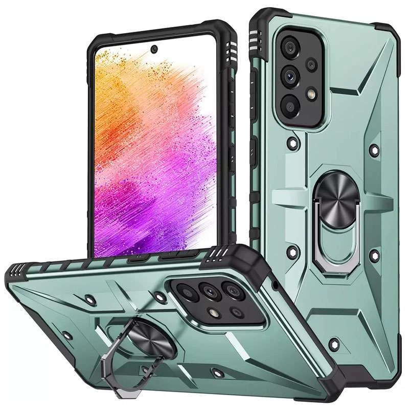 

Ударостійкий чохол Pathfinder з кільцем на Samsung Galaxy M23 5G (Зелений / Green)