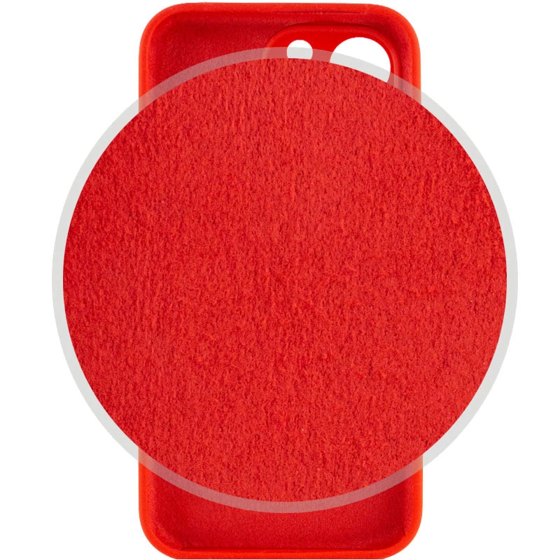 Чехол Silicone Case с защитой камеры для Apple iPhone 15 Pro (6.1") – Красный / Red. Фото 3 из 4
