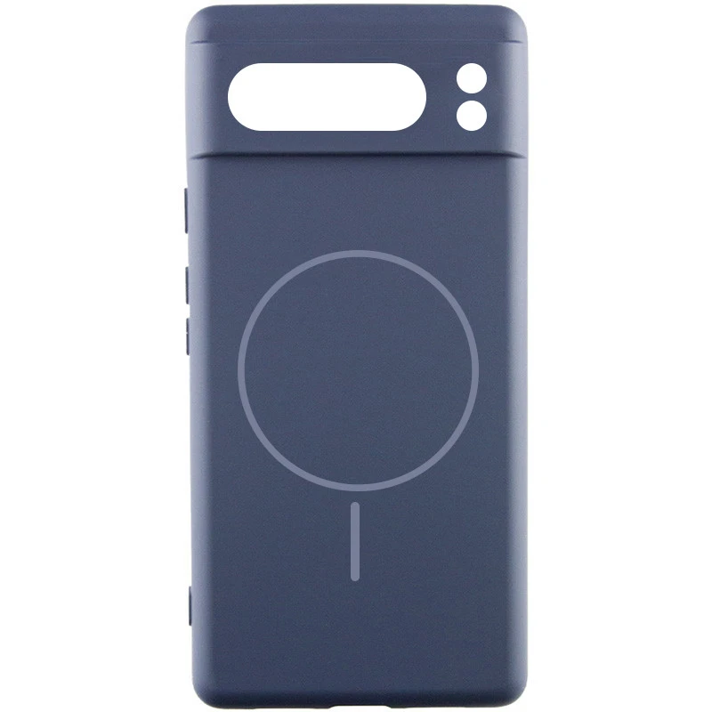 Силіконовий чохол Lakshmi MagFit з захистом камери для Google Pixel 8 Pro – Темно-синій / Midnight blue. Фото 1 з 1