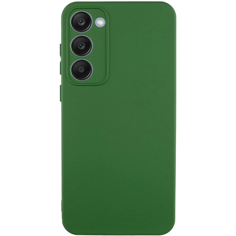 Чохол Silicone Case Lakshmi з закритою камерою на Samsung Galaxy S23+ – Зелений / Dark green. Фото 2 з 15