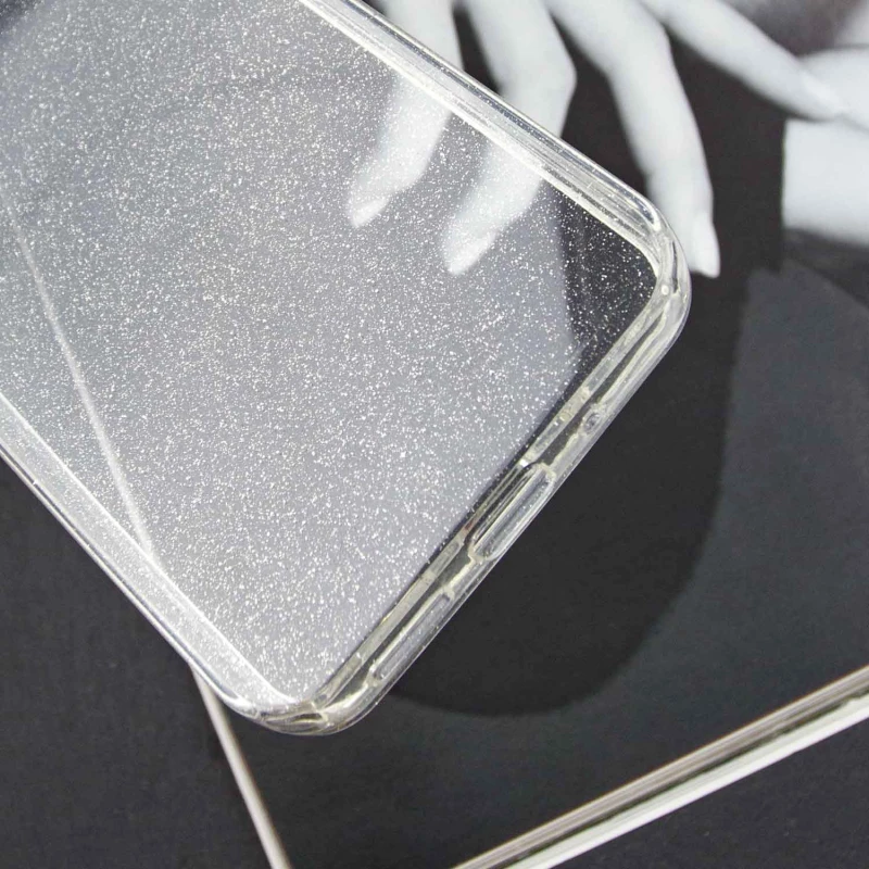 Прозрачный чехол с блестками Xiaomi Redmi 9A – Clear. Фото 8 из 8