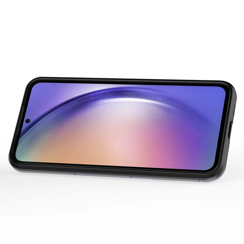 Противоударный чехол Transformer с кольцом для Samsung Galaxy S23 FE – Серый / Metal slate. Фото 5 из 6