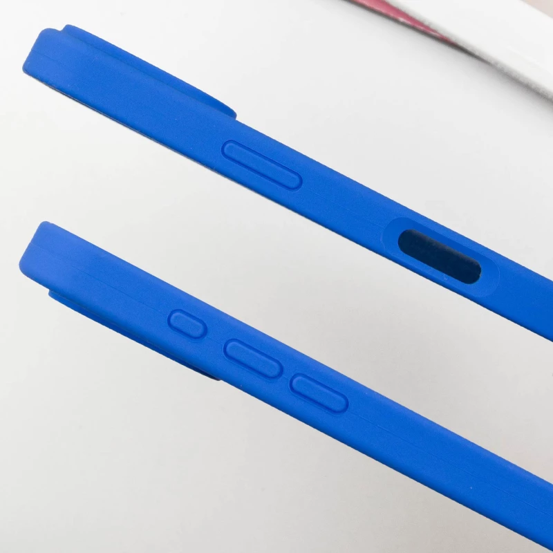 Чохол Silicone Case з закритим низом на Apple iPhone 16 Pro – Синій / Capri Blue. Фото 5 з 9