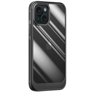 Силіконовий чохол з щільним обідком на Apple iPhone 15 Plus (6.7") — Black