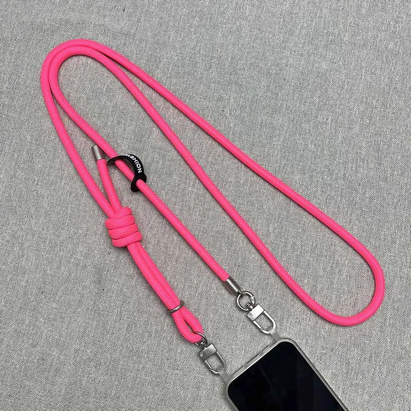 Шнурок із двома кріпленнями (8 мм) 150 см – Barbie Pink. Фото 3 з 3