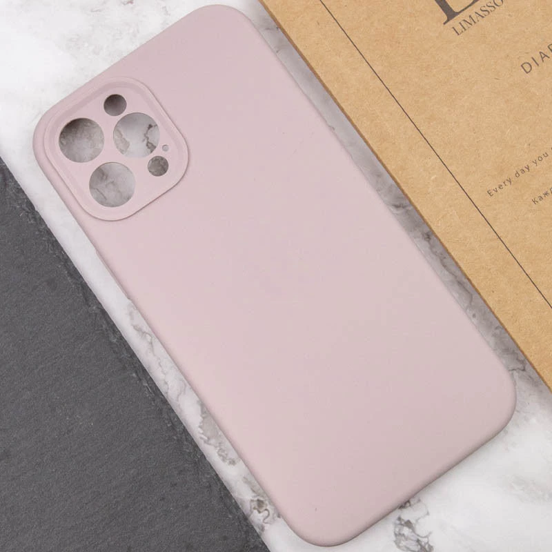Чохол Silk Full Camera Protective (AA) NO LOGO для Apple iPhone 12 Pro Max (6.7") – Сірий / Lavender. Фото 5 з 6